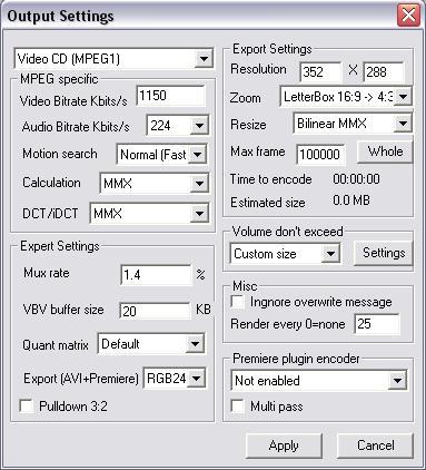 Output Settings