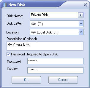 Creating a New Disk