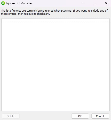 Ignore List Manager
