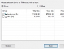 Choosing drive to scan