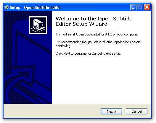 Installation wizard