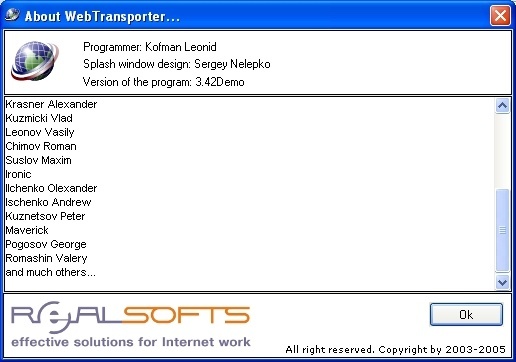 About WebTransporter