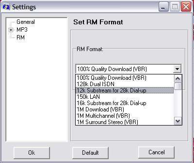 RM settings