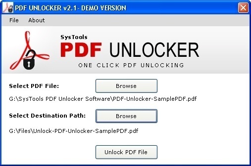 Selecting File to Unlock