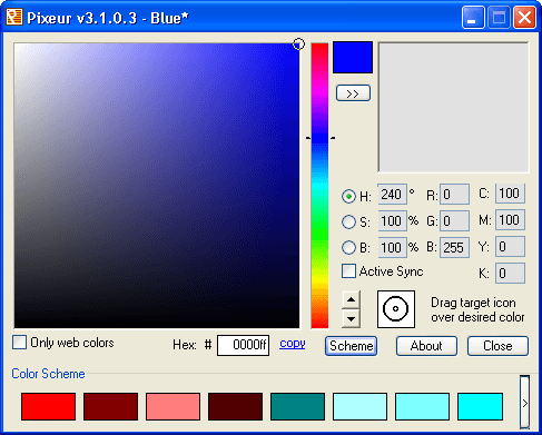 Main Window with Color Scheme