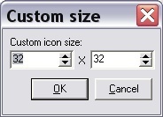 Custom size