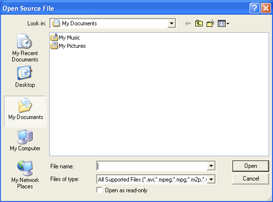 Open file and formats