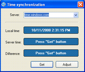 Synchronise time with the Atomic clock standard