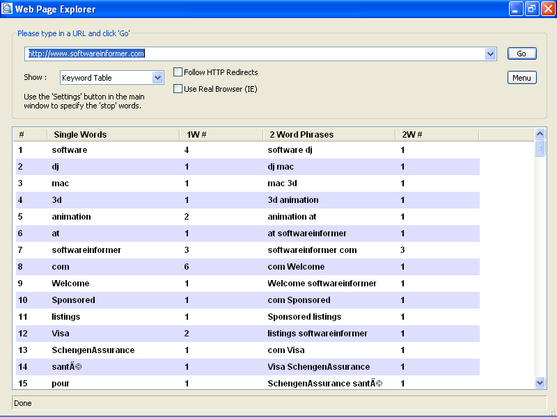 Wep Page Explorer