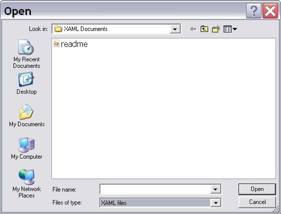 Open XAML files