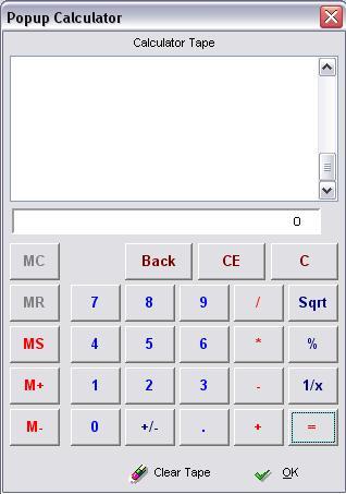 Popup Calculator