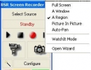 Screen recorder main window