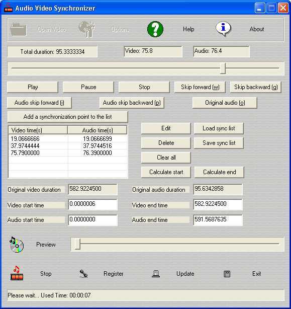 Synchronizing Audio/Video