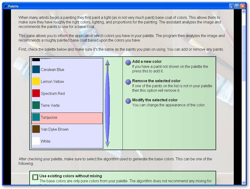 Oil Painting Assistant-Choosing colors