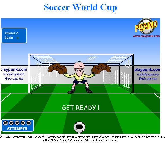Soccer World Cup-Getting ready