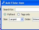 Add flickr search