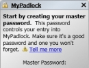 Creating a Master Password