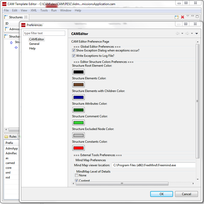 Editor Preferences