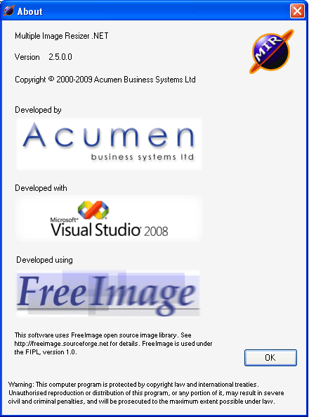 About Multiple Image Resizer .NET.