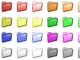 Folder Color Icon Set