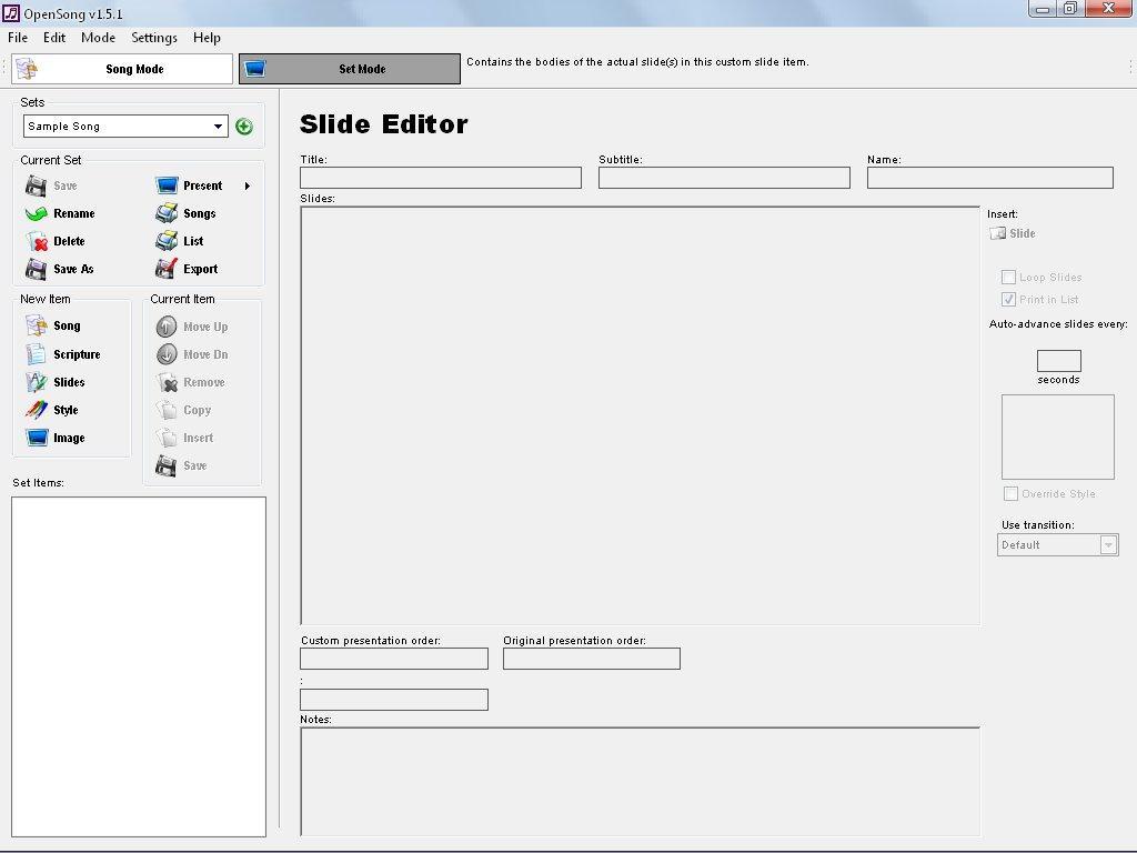 Slide Editor